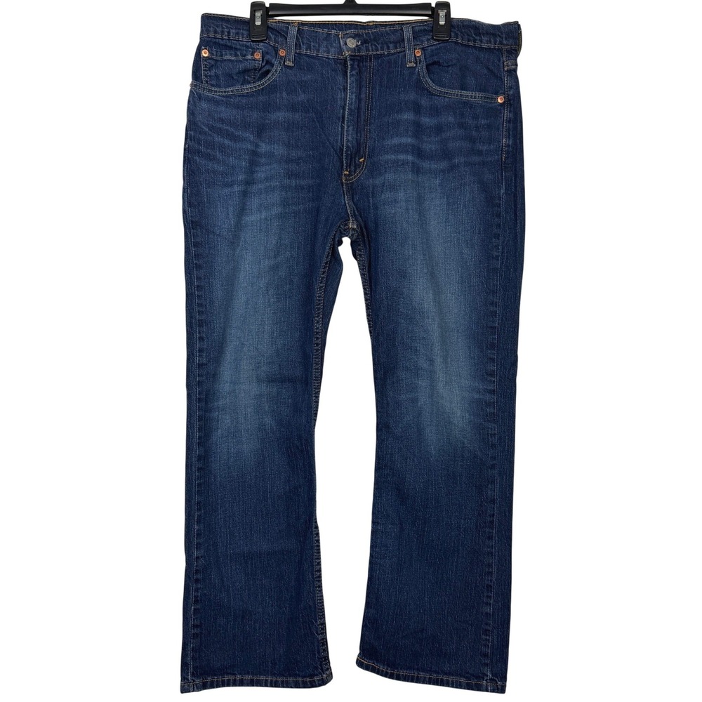 Levi's 527 Slim Bootcut Mens 38x30 (Actual 28) Stretch Med Wash Denim Blue Jeans